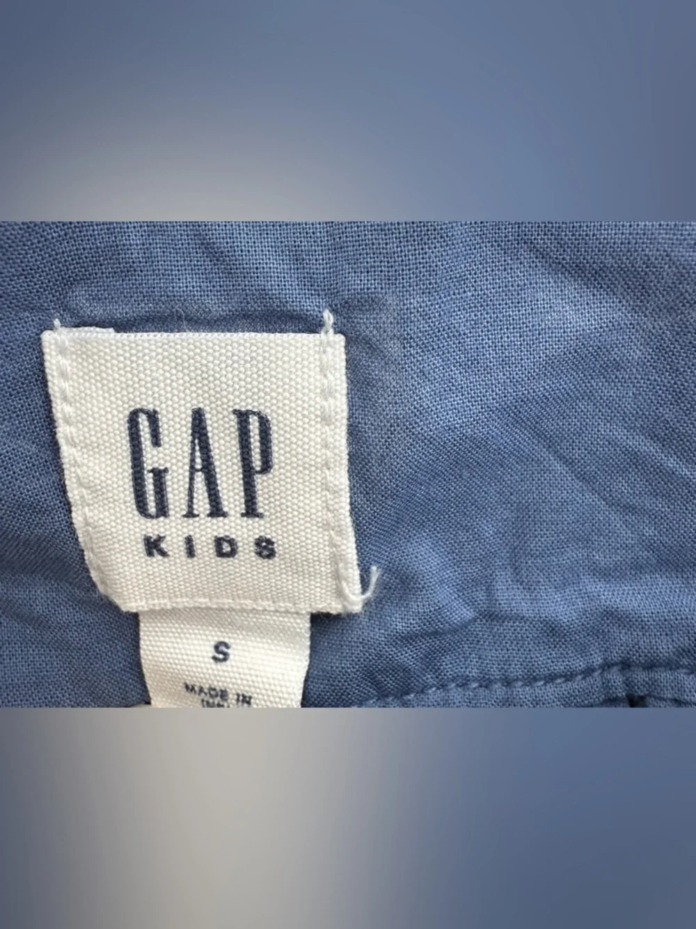 Gap Kids Blue Floral And Polka Dot Maxi Ruffle Dress Size Small
